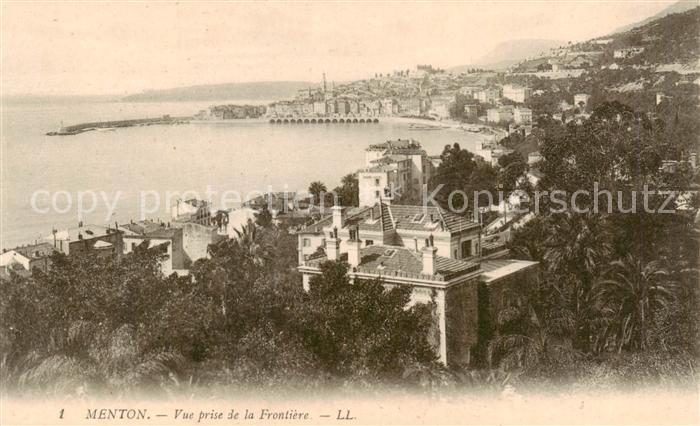 Menton 06 Vue prise de la Frontiere