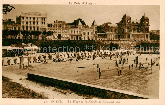 Royan 17 La Plage et la Facade de Foncillon