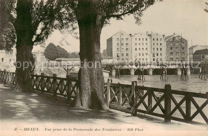 Meaux 77 Vue prise de la Promenade des Trinitaires