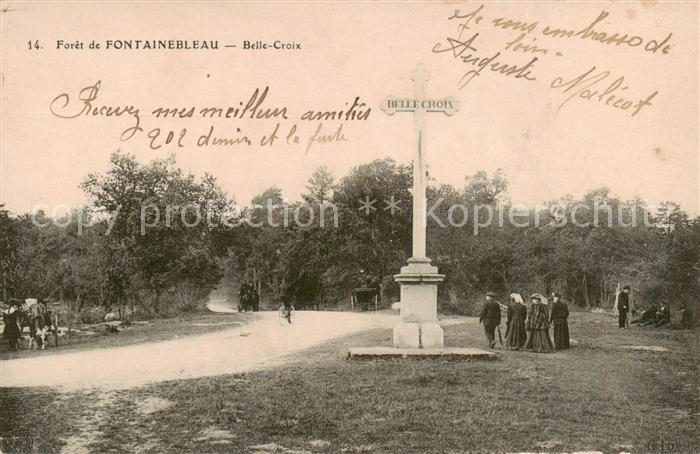 Fontainebleau 77 Seine et Marne Foret de Fontainebleau Belle Croix