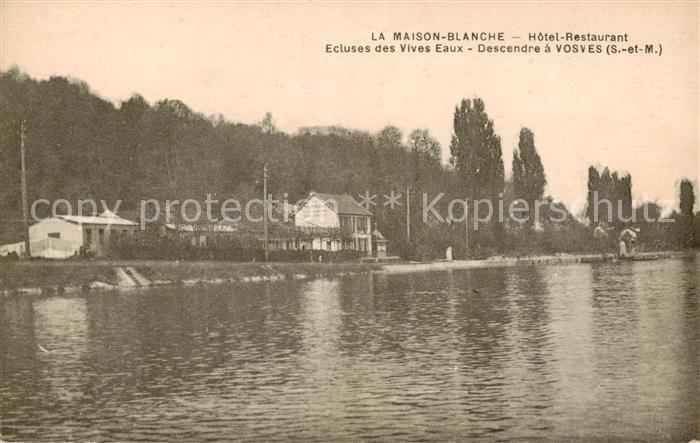Dammarie-les-Lys La Maison Blanche Hotel Restaurant Ecluses des Vives Eaux Desce