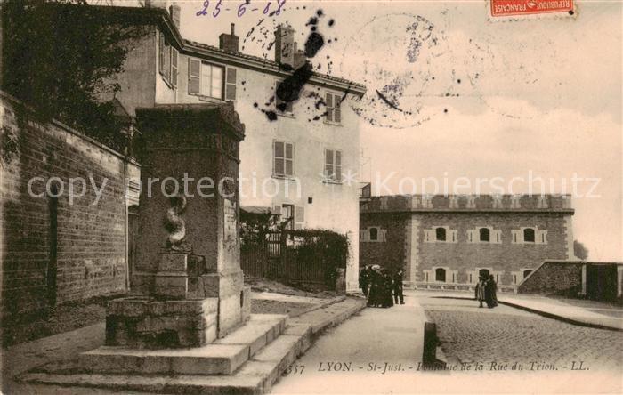 Lyon France St Just Fontaine de la Rue du Trion