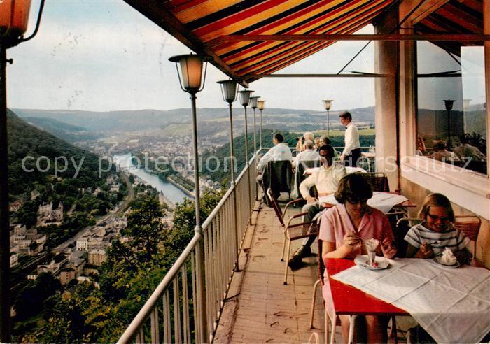 Bad Ems Lahn Blick vom Berghotel Concordiaturm auf das Lahntal