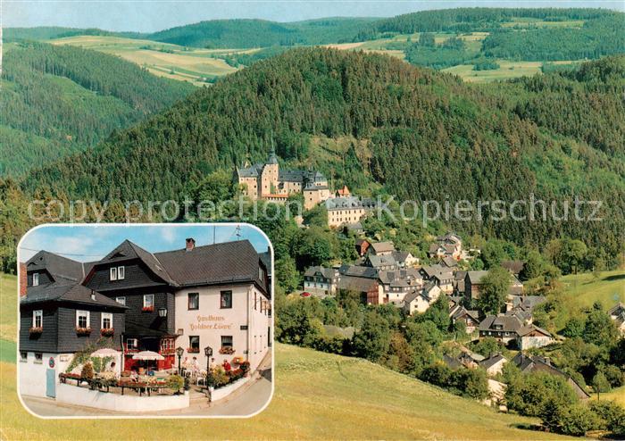 Lauenstein Oberfranken Gasthaus Pension Goldner Loewe Panorama