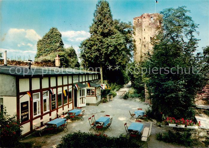 Nassau Lahn Stammburg Nassau Oranien mit Burgschaenke