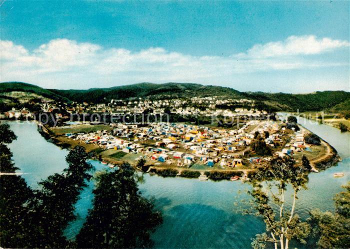 Nassau Lahn Campingplatz Fliegeraufnahme