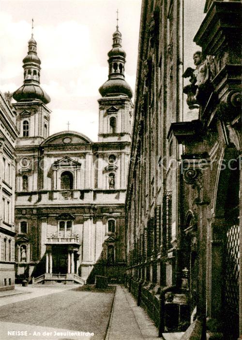 Neisse Oberschlesien Nysa PL An der Jesuitenkirche