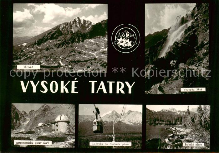Vysoke Tatry SK Krivan Astronomicky ustav SAV Lanovka na Skalnate pleso Strbske
