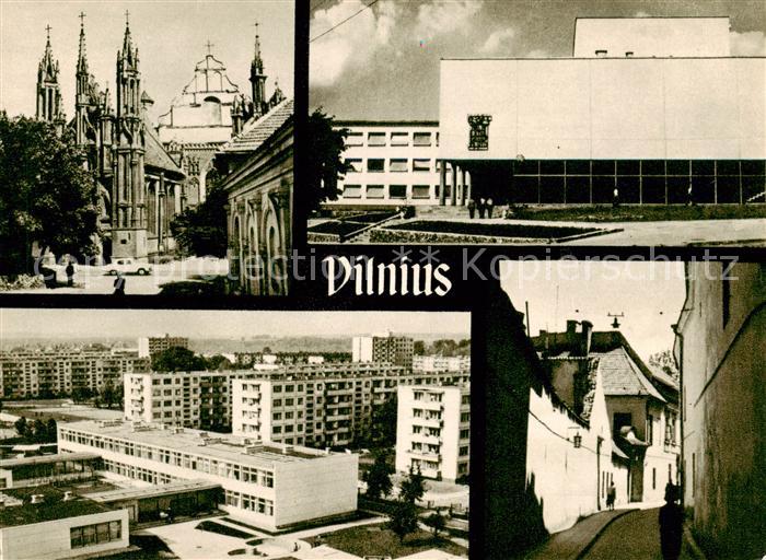 Vilnius ein Gotikensemble Kulturpalast der Bauarbeiter Armija Prospekt Burggasse
