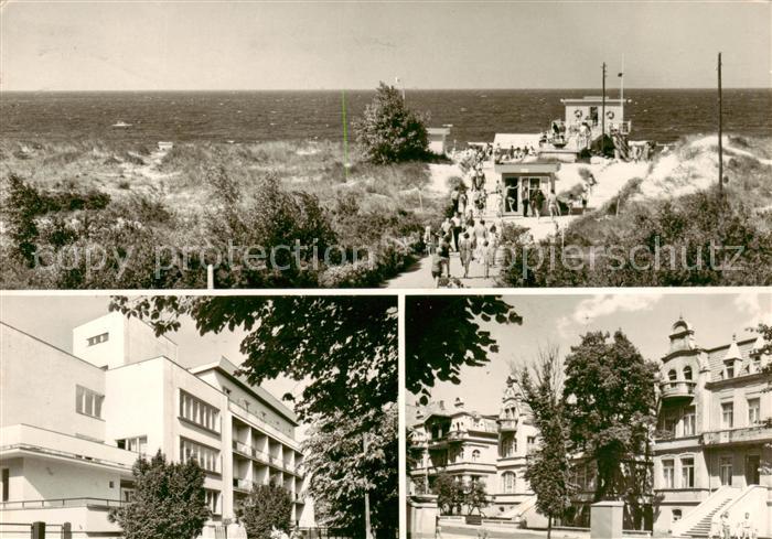 Swinoujscie Swinemuende Wejscie na plaze Dom wypoczynkowy Ewunia Ulica Orkana