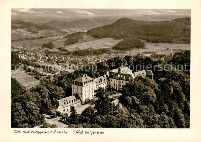 Laasphe BAD LAASPHE NRW Schloss Wittgenstein Fliegeraufnahme