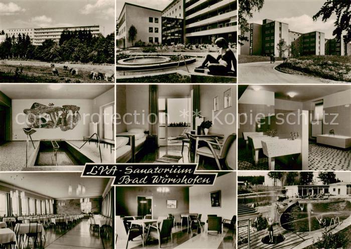 Bad Woerishofen Sanatorium der LVA Schwaben Teilansichten