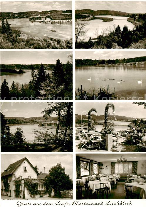 Landsberg Lech Panorama Teilansichten Cafe Restaurant Lechblick