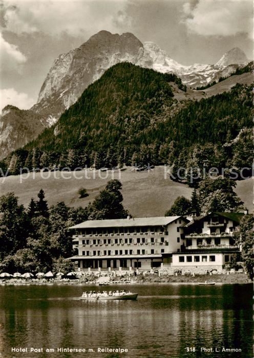 Hintersee Berchtesgaden Hotel Post am Hintersee mit Reiteralpe