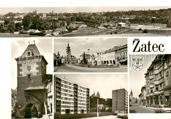 Zatec CZ Panorama Ortspartien