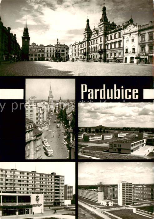 Pardubice Pardubitz CZ Marktplatz Teilansichten