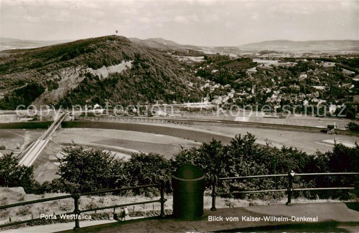 Porta Westfalica Blick vom Kaiser Wilhelm Denkmal