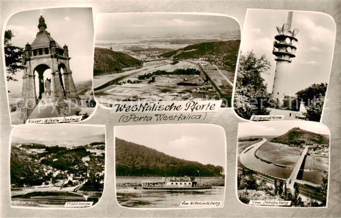 Porta Westfalica Kiaser Wilhelm Denkmal Bismarckturm Hausberge Am Wittekindsberg