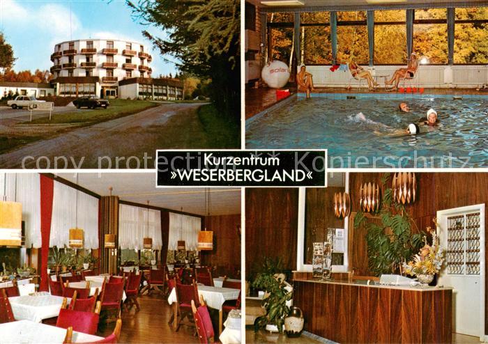 Hausberge Porta Westfalica Kurhaus Weserbergland Hallenbad Speisesaal Rezeption