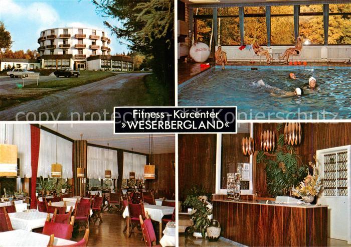 Hausberge Porta Westfalica Fitness Kurcenter Weserbergland Hallenbad Speisesaal