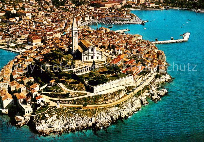 Rovinj Rovigno Istrien Croatia Altstadt Halbinsel Kirche Festung