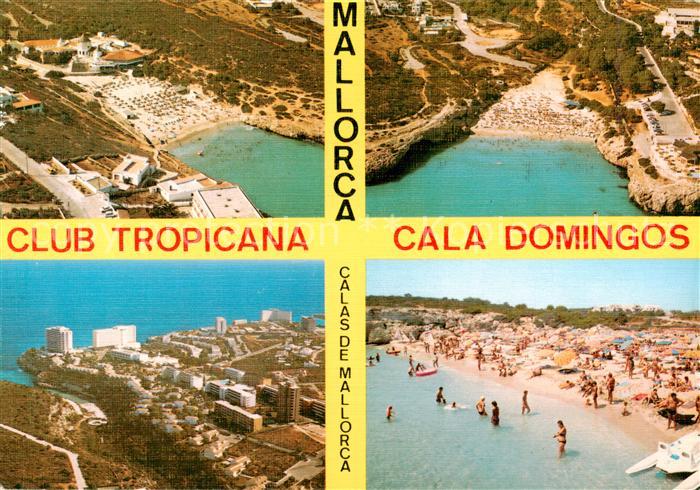 Calas de Mallorca ES Club Tropicana Cala Comingos Strand Fliegeraufnahmen