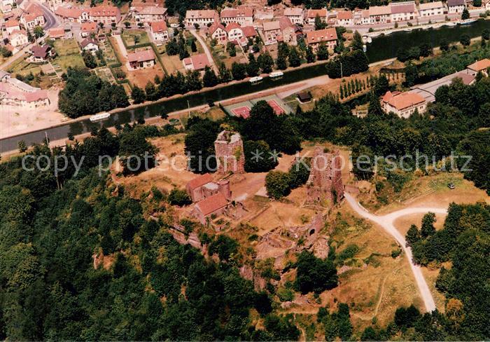 Lutzelbourg 57 Moeselle Vue aerienne du Chateau Canal de la Mar