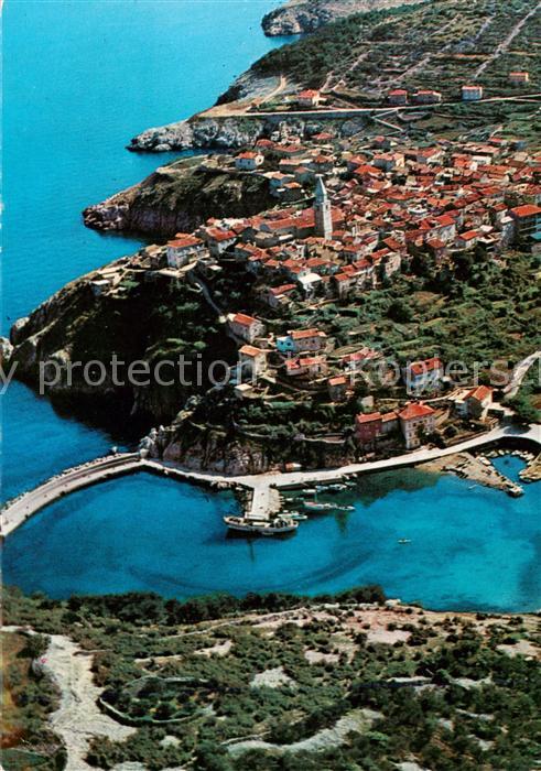 Vrbnik Croatia Kaku Fliegeraufnahme