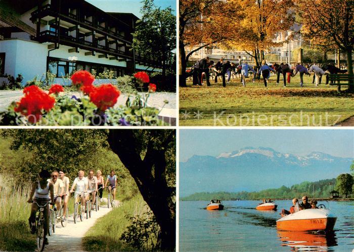 Prien Chiemsee Klinik St Irmingard Park Radtour Bootsfahrt