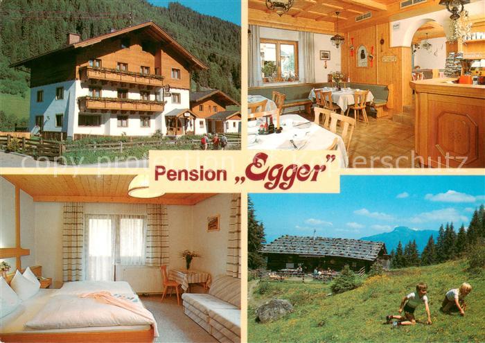 Grossarl AT Pension Egger Zimmer Gaststube Panorama