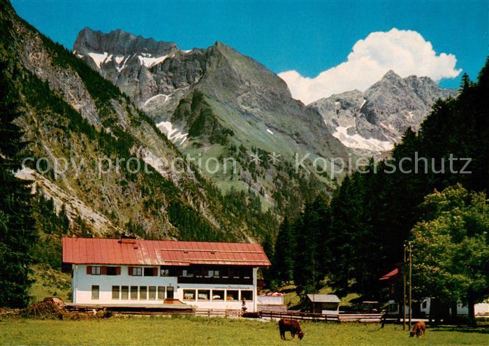 Oytalhaus 1010m Oberstdorf mit Schneck und Gr Wilde