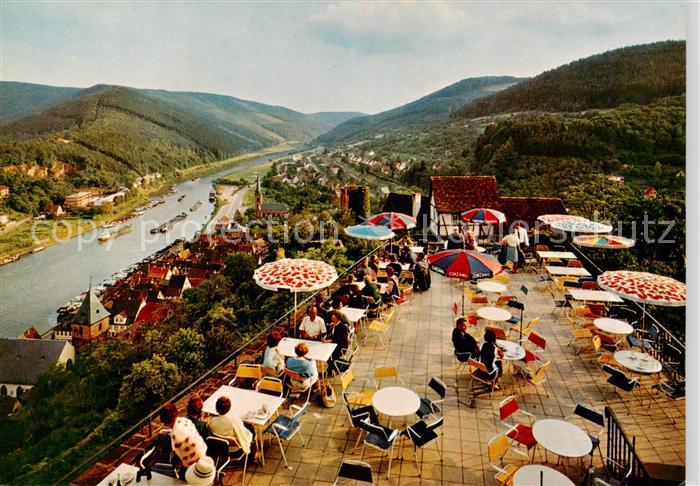 Hirschhorn Neckar Schloss Hotel auf der Burg Terrasse