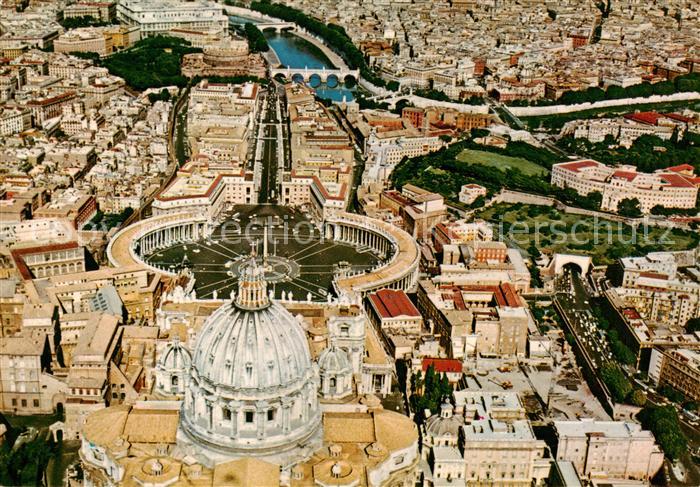 Vatican Vaticano Vatican-City Fliegeraufnahme mit Petersdom