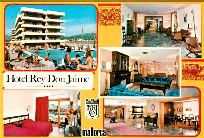 Santa Ponsa Mallorca Islas Baleares Hotel Rey Don Jaime Gastraeume Bar Apartment