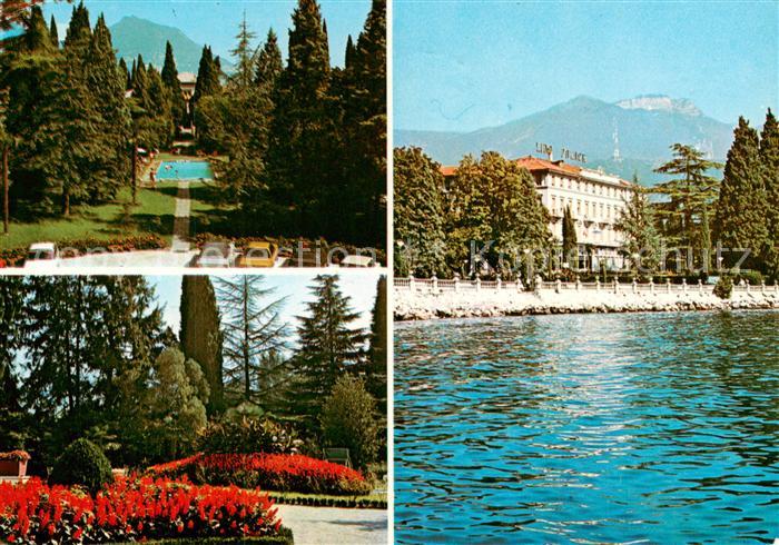 Riva  del Garda IT Piscina e fioritura estiva Hotel