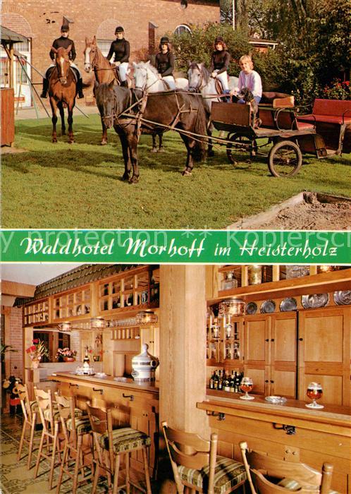 Petershagen Weser Waldhotel Morhoff im Heisterholz Bar Gaststube Pferdekutsche