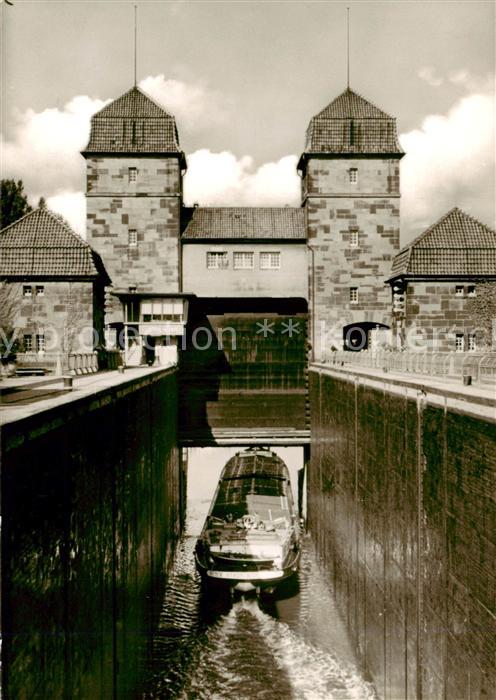 Minden  Westfalen Weser Schachtschleuse