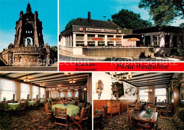 Porta Westfalica Denkmal Restaurant Cafe Gastraeume