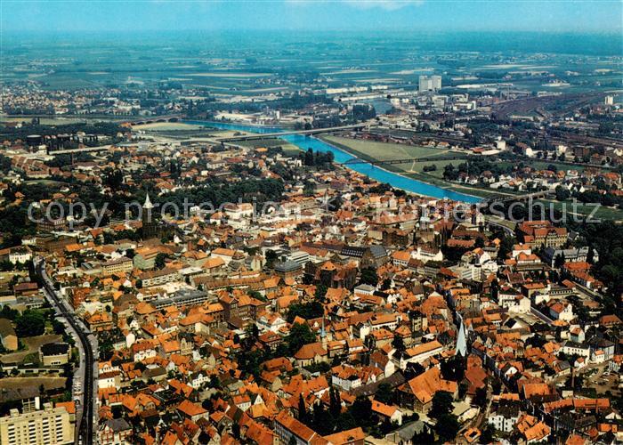 Minden  Westfalen Weser Altstadt zwischen Koenigswall und Weser