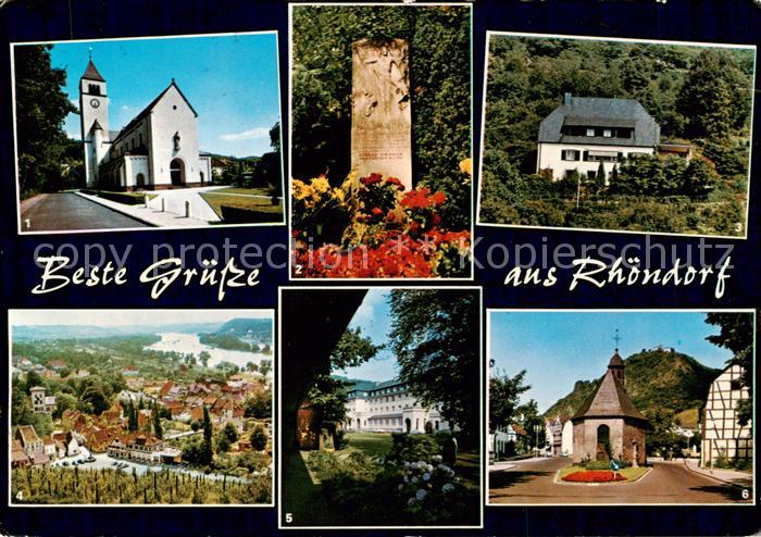 Rhoendorf Kirche Grabstaette Dr Adenauer Adenauers Haus Panorama Muettererholung