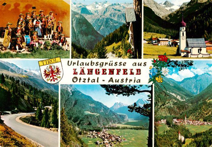 Laengenfeld Oetztal Teilansichten Kirche Panorama Strassenpartie