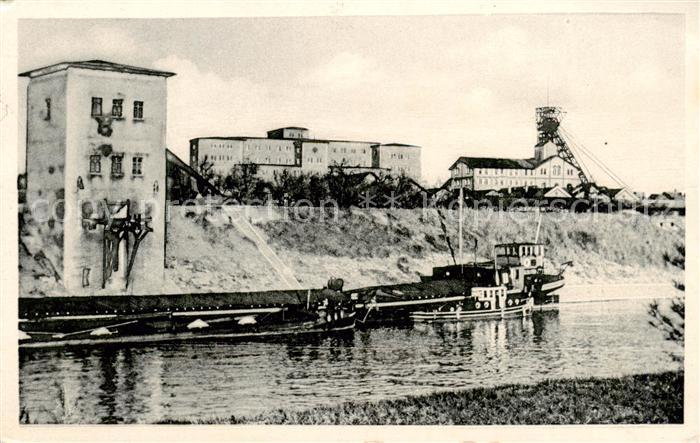 Kochendorf Schachtanlage mit Salzverladung am Neckar