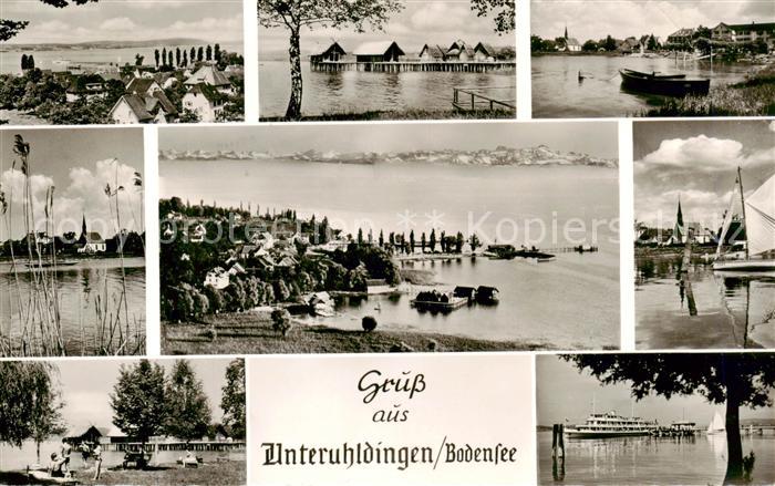 Unteruhldingen Bodensee Teilansichten Pfahlbauten Faehren