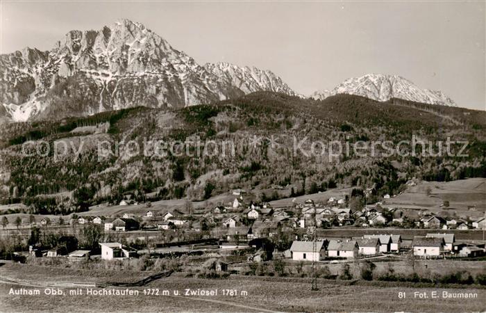 Aufham Miesbach mit Hochstaufen und Zwiesel