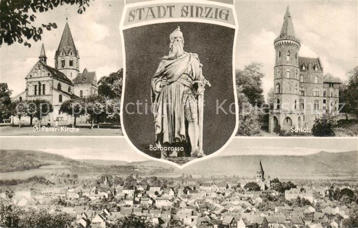 Sinzig St Peter Kirche Barbarossa Schloss Panorama