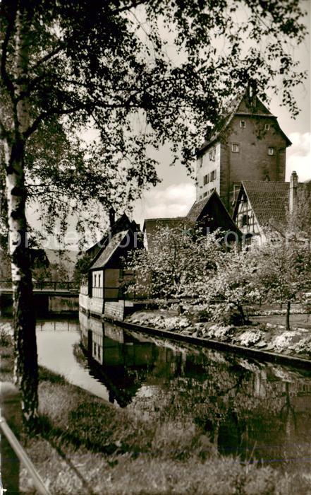 Hersbruck Bayern Pegnitzpartie am Wassertor
