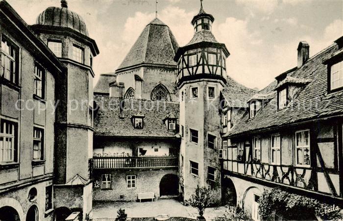 Ansbach Mittelfranken Alter Hof am Joh Seb Bach Platz