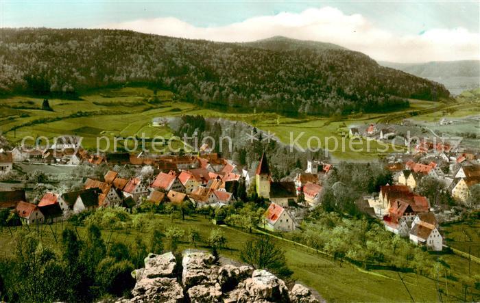 Vorra Pegnitz Panorama Fraenkische Alb