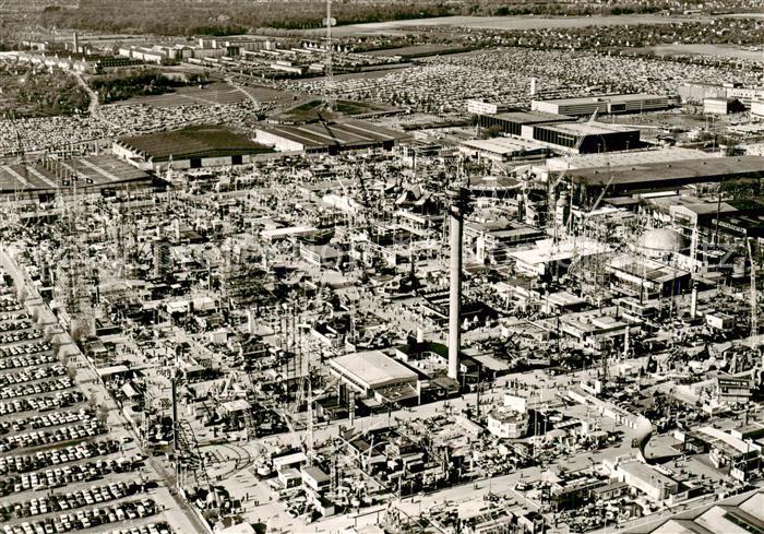 HANNOVER  CITY Messe Hannover Hermes Turm Fliegeraufnahme