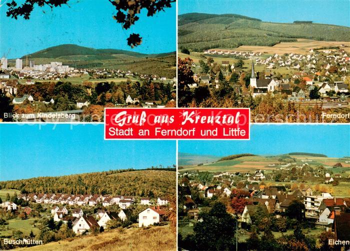 Kreuztal Westfalen mit Kandelsberg Ferndorf Buschhuetten Eichen